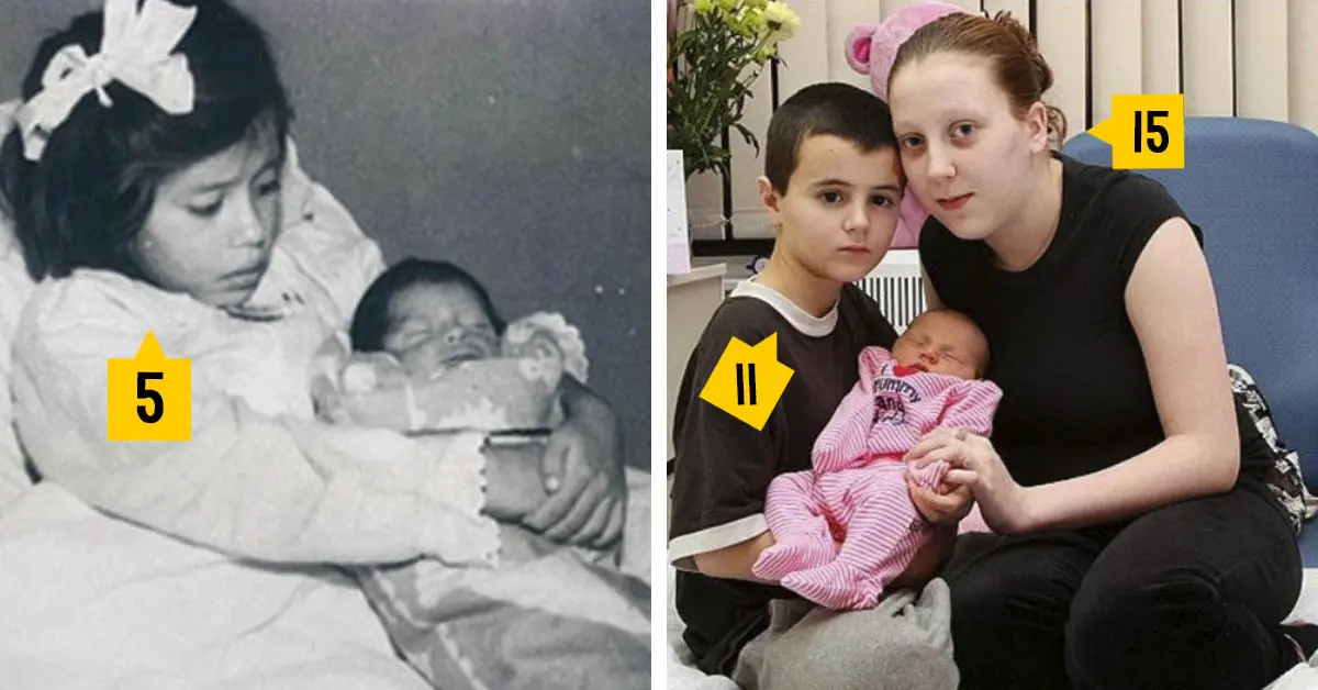 Las 8 Extrañas historias de los padres más jóvenes del mundo al enterarse de que iban a tener un bebé