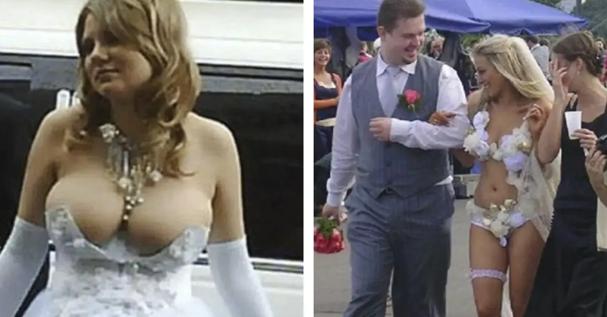 20 de los Vestidos de boda más desastrosos de la historia con los que deberían despedir a más de un diseñador