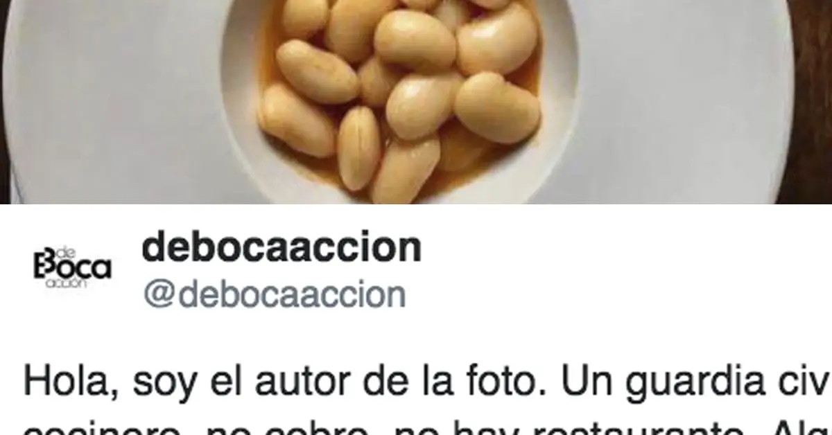 Un cliente pone patas arriba Internet con el plato de fabada que le ha servido un supuesto restaurante