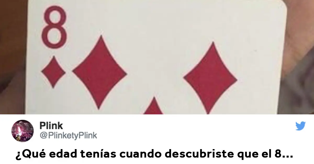 Se extiende por las redes el efecto óptico de la carta del 8 de diamantes que casi todos habíamos pasado por alto