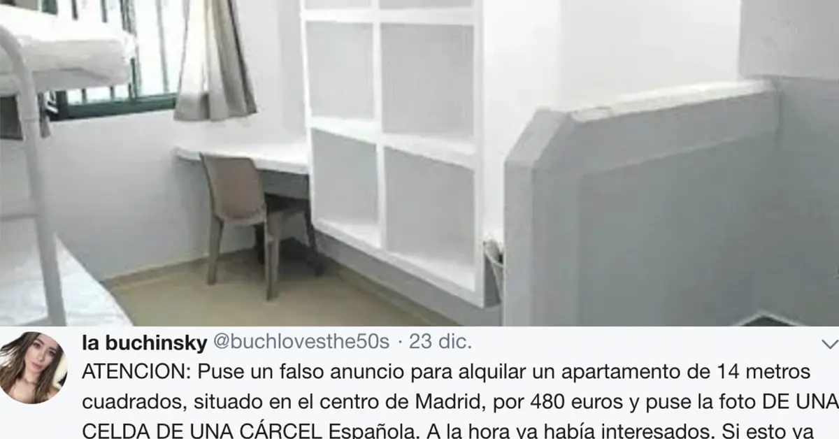 Una chica recibe un aluvión de ofertas al alquilar un estudio sacado directamente de la cárcel