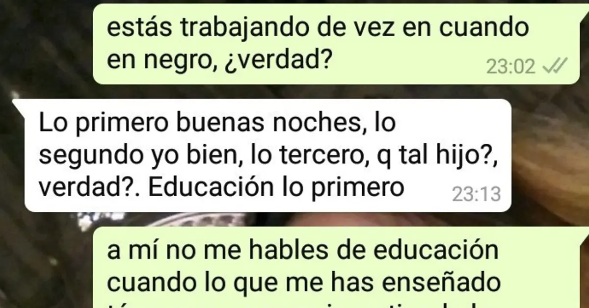 Un chico se viraliza al publicar la conversación con su padre hipócrita
