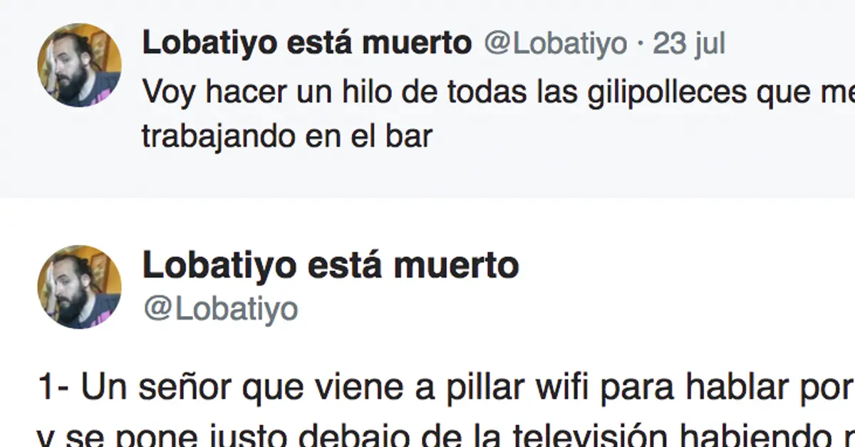 Un camarero denuncia las "gilipolleces" que hacen sus clientes en el bar de las que acaba harto cada día