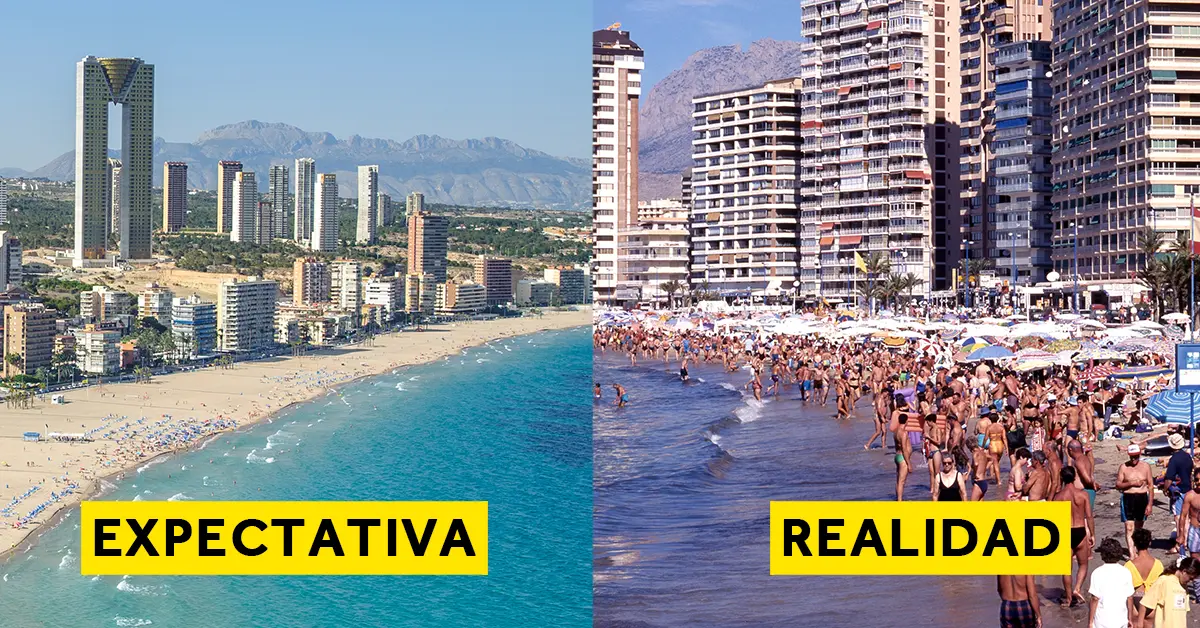 15 Decepcionantes imágenes que muestran los lugares engañosos más famosos en la realidad