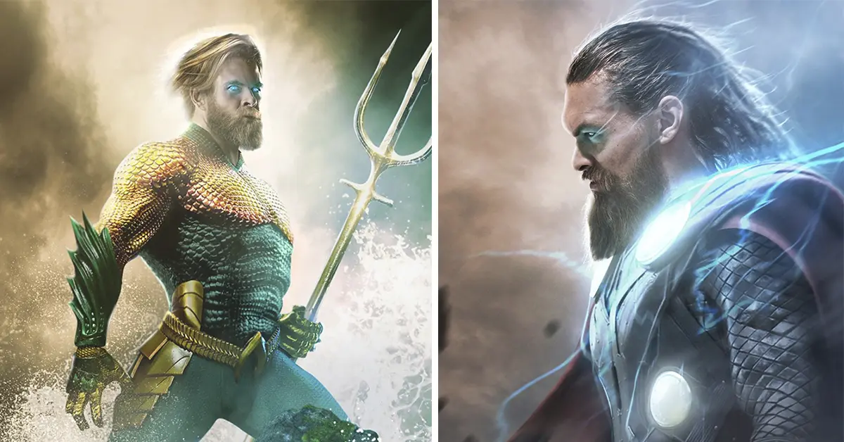 Un artista da un giro radical a los superhéroes de Marvel y DC intercambiándolos