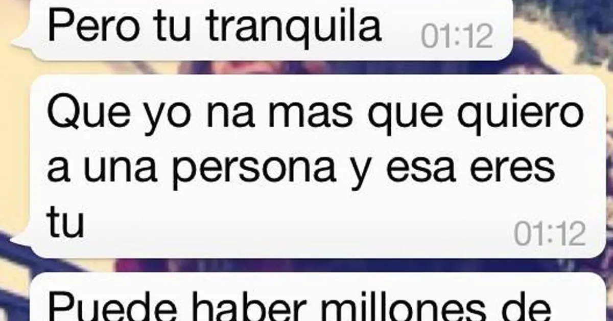 "Tú tranquila" Una chica muestra el final 3 años después de la conversación de WhatsApp con su novio