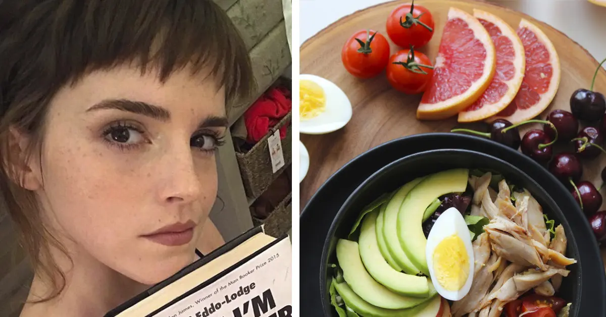 Emma Watson se viraliza al publicar 6 cosas que hace con su dieta cada día