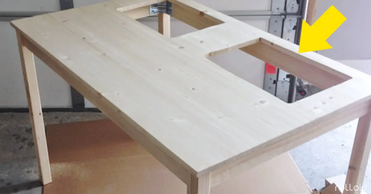 Cómo transformar una mesa de madera abriendo sólo dos huecos: La idea que se ha vuelto viral