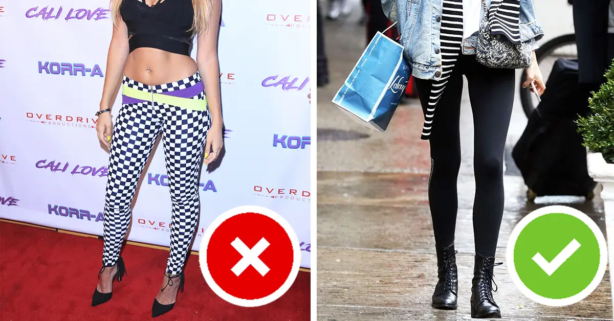 5 Cosas prohibidas que nunca deberías ponerte con unos Leggings