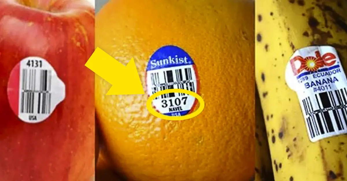¿Qué significan las pegatinas con números que vemos en  los alimentos?