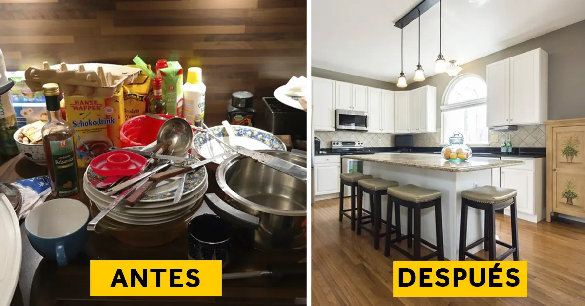 10 Truquitos para que la cocina no parezca un auténtico desastre