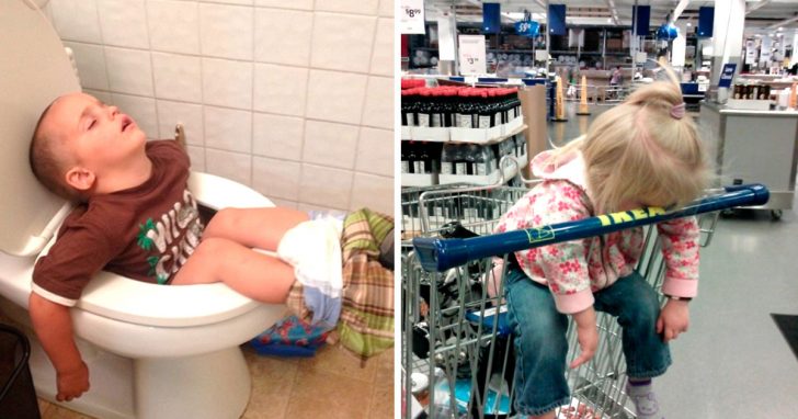 20 Pruebas de que los niños pueden dormir en los sitios más increíbles