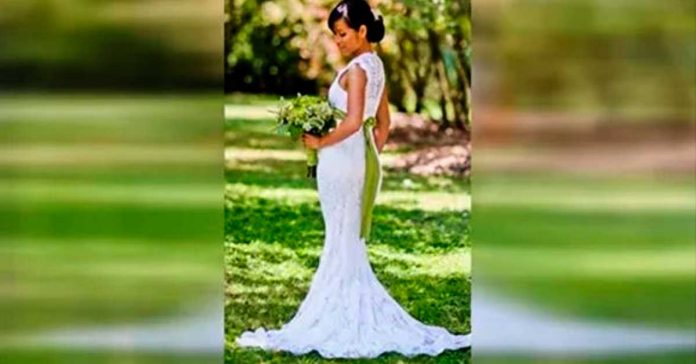 Una chica se viraliza al ingeniárselas con su propio vestido de boda 2 Esta novia estaba posando para las fotos de la boda pero fijate bien en su vestido banner