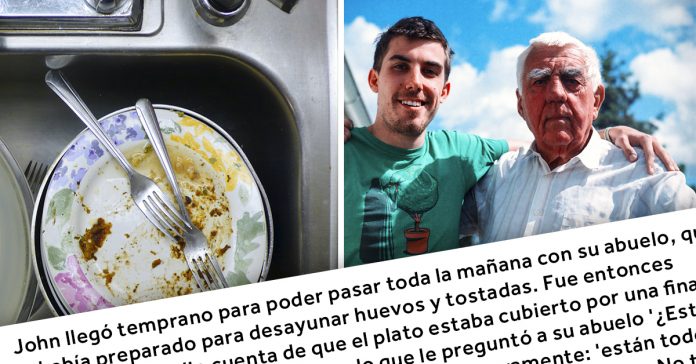 no paraba de reganar a su abuelo por los platos sucios no podras parar de reir cuando descubras por que estaban asi banner
