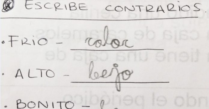 se extiende por las redes la ingeniosa respuesta de un nino a un ejercicio de clase banner